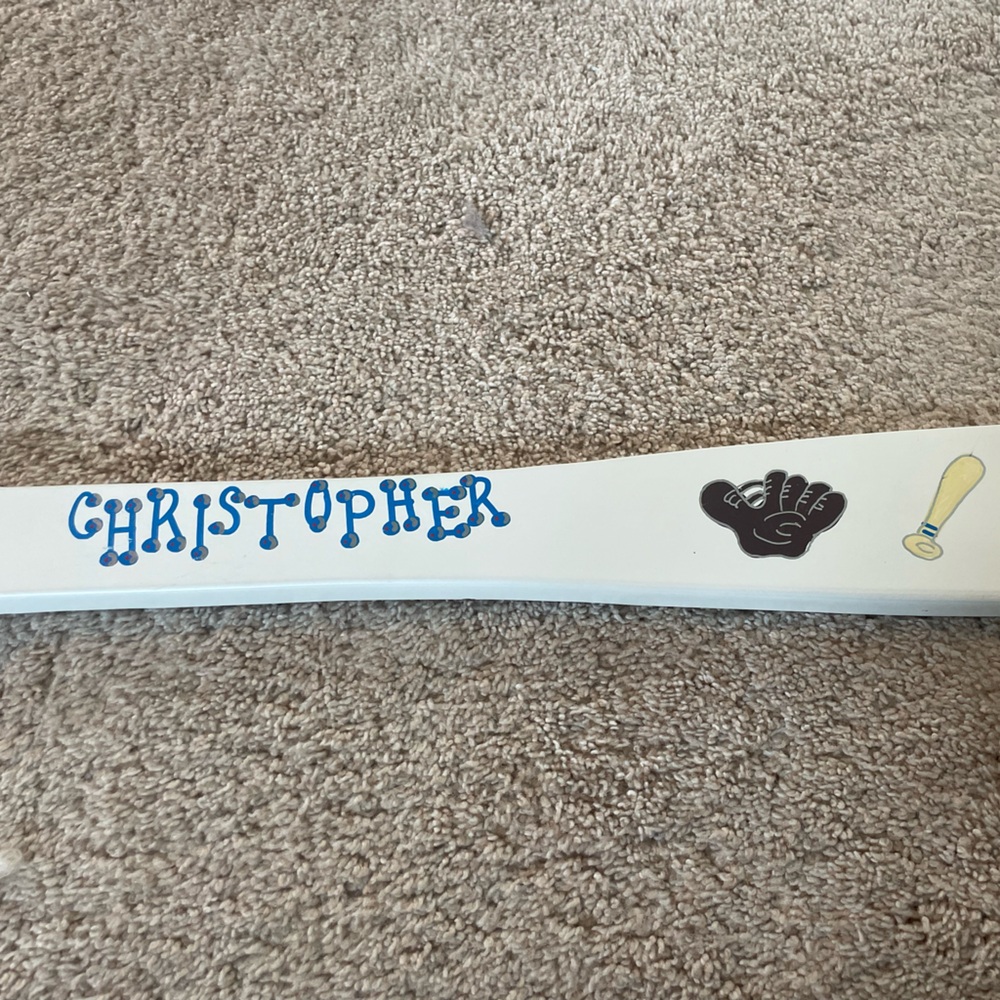 Personalized Kids - CHRISTOPHER Baseball Bat Wall Decor
